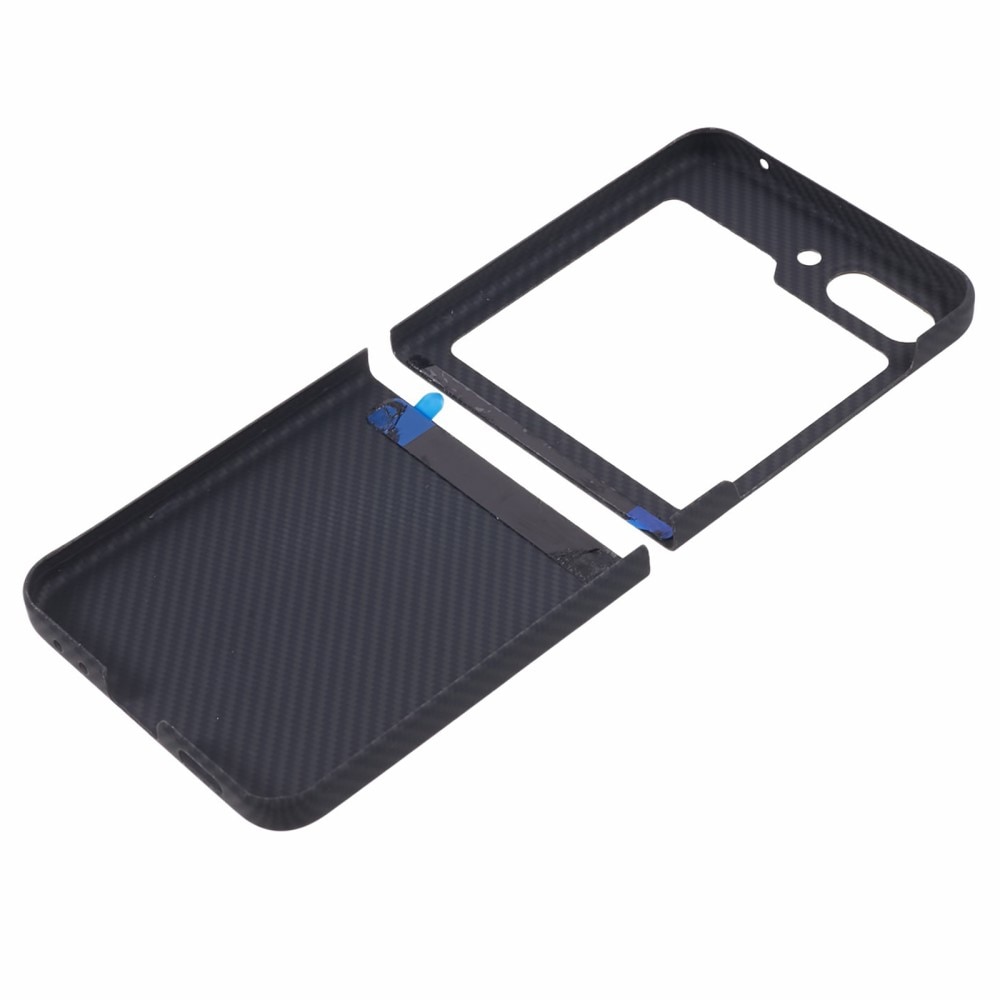 Coque fine Fibre d'aramide Samsung Galaxy Z Flip 6, noir