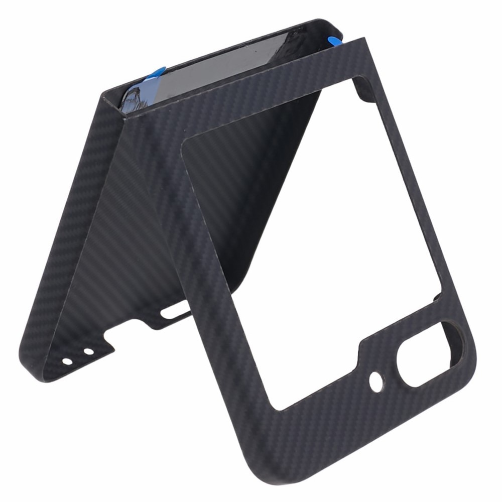 Coque fine Fibre d'aramide Samsung Galaxy Z Flip 6, noir