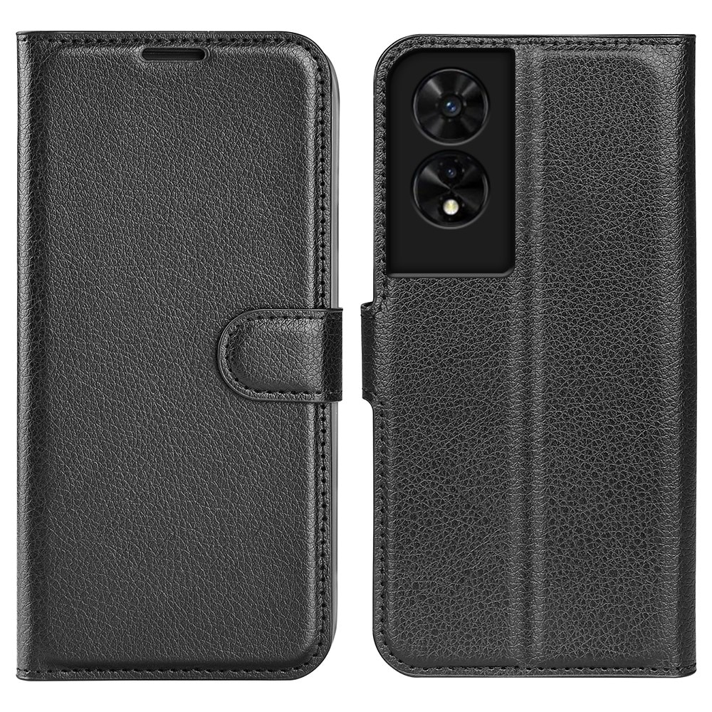 Coque portefeuille  TCL 505, Noir