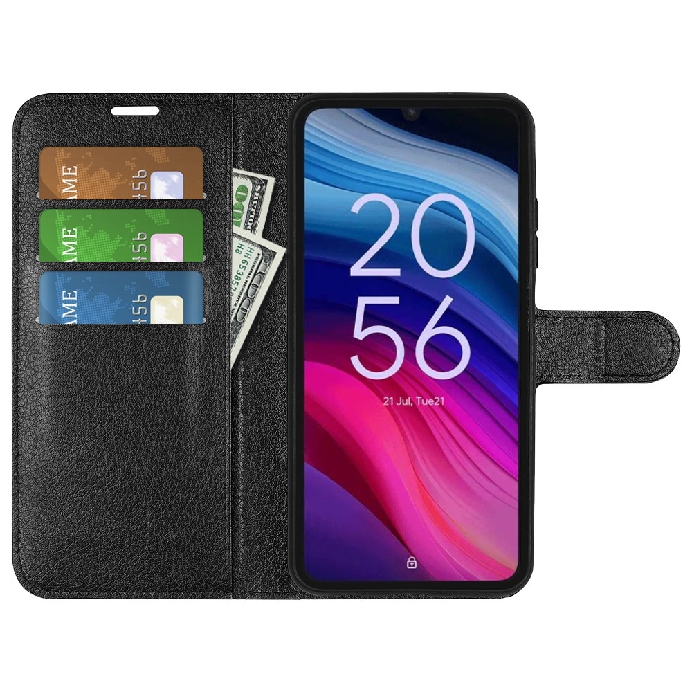 Coque portefeuille  TCL 505, Noir