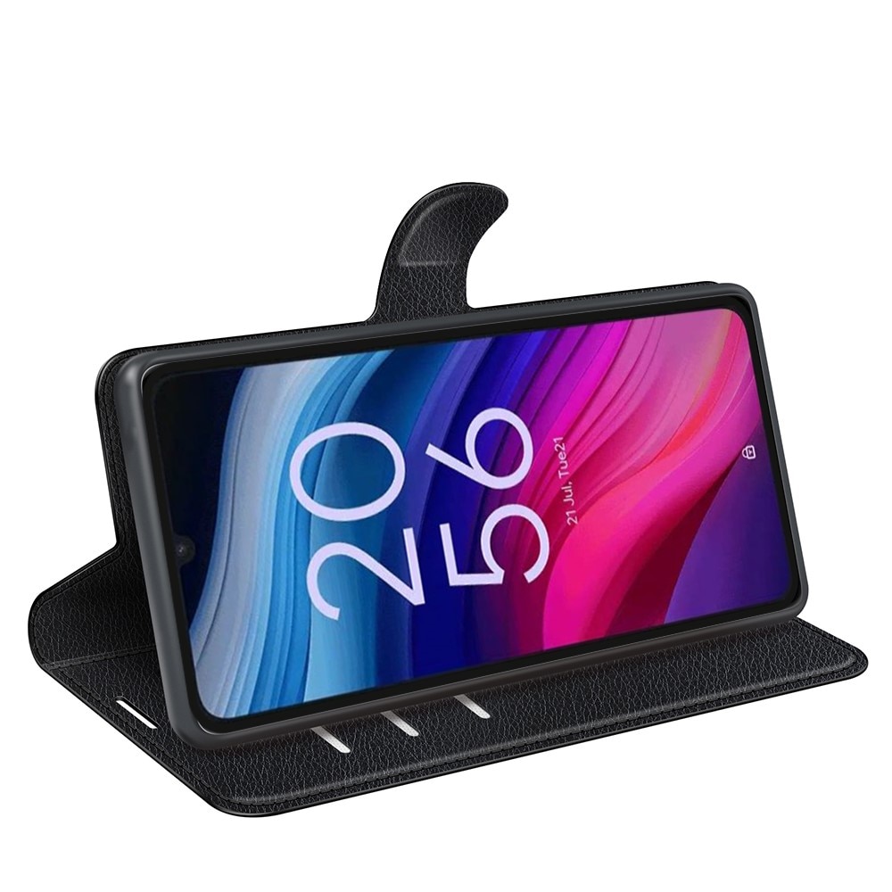 Coque portefeuille  TCL 505, Noir