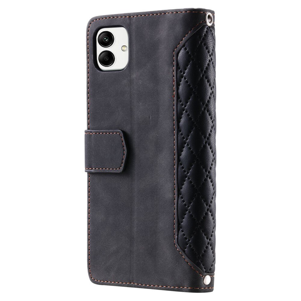 Étui portefeuille matelassée pour Samsung Galaxy A04, Noir