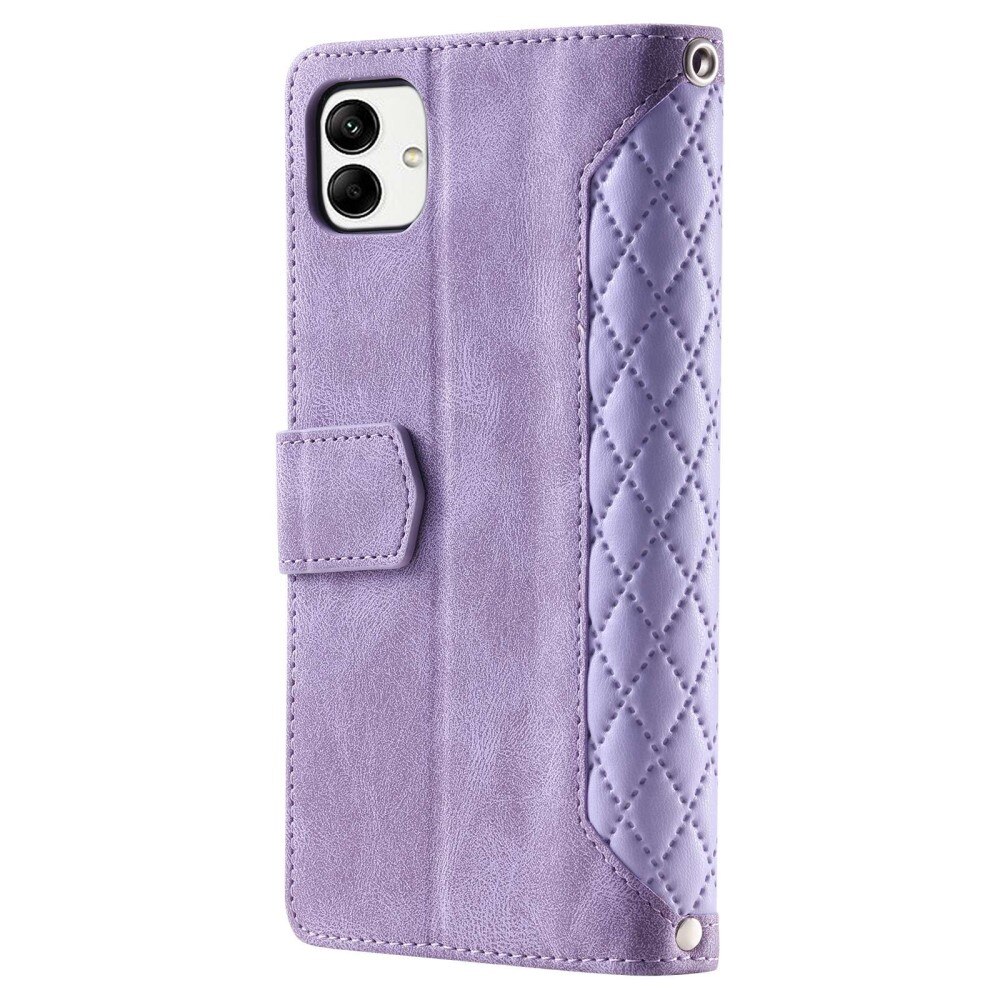 Étui portefeuille matelassée pour Samsung Galaxy A04, Violet