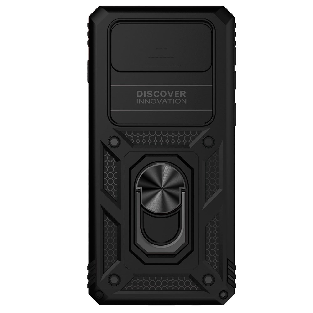 Coque Hybride Ring avec Protège Caméra Samsung Galaxy S10, Noir
