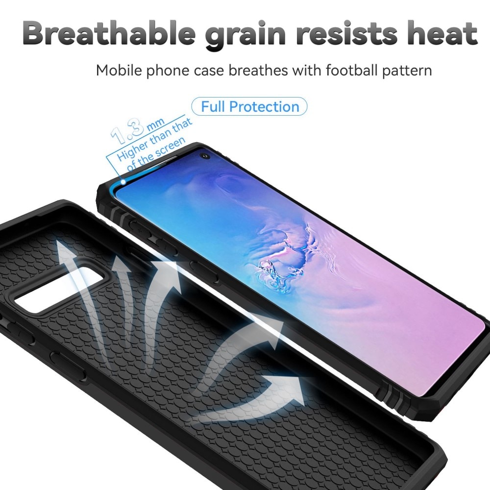 Coque Hybride Ring avec Protège Caméra Samsung Galaxy S10, Noir