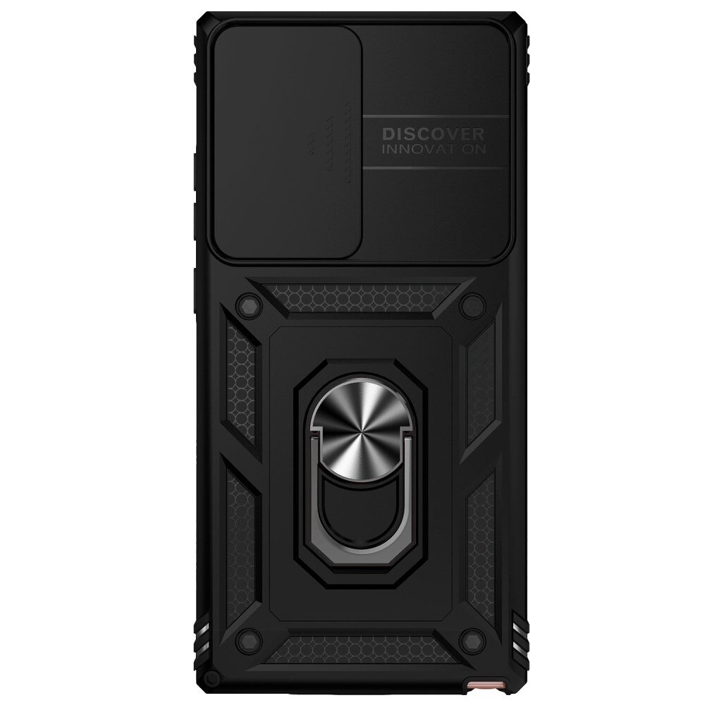 Coque Hybride Ring avec Protège Caméra Samsung Galaxy Note 20 Ultra Noir