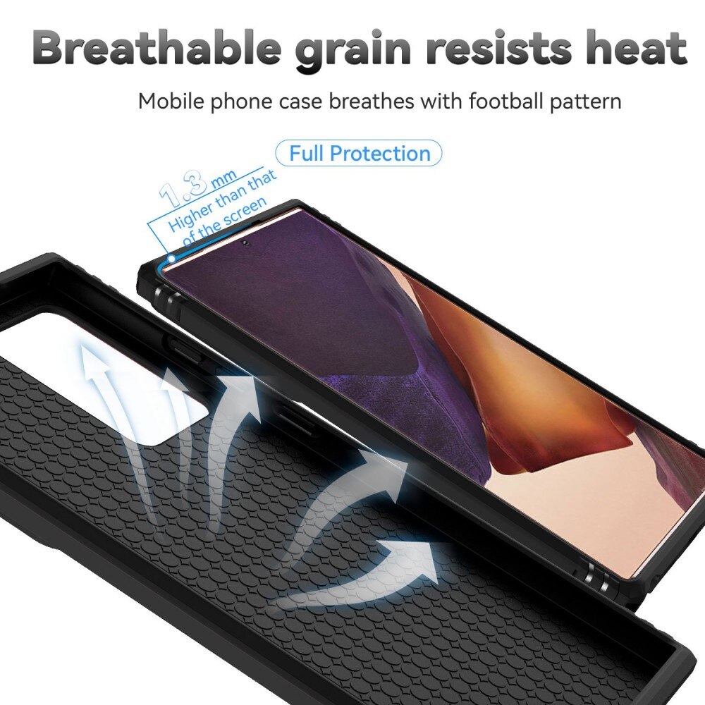 Coque Hybride Ring avec Protège Caméra Samsung Galaxy Note 20 Ultra, Noir