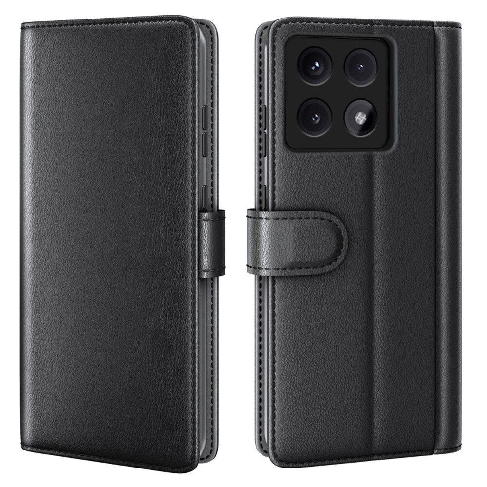 Étui en cuir veritable Xiaomi 14T, Noir