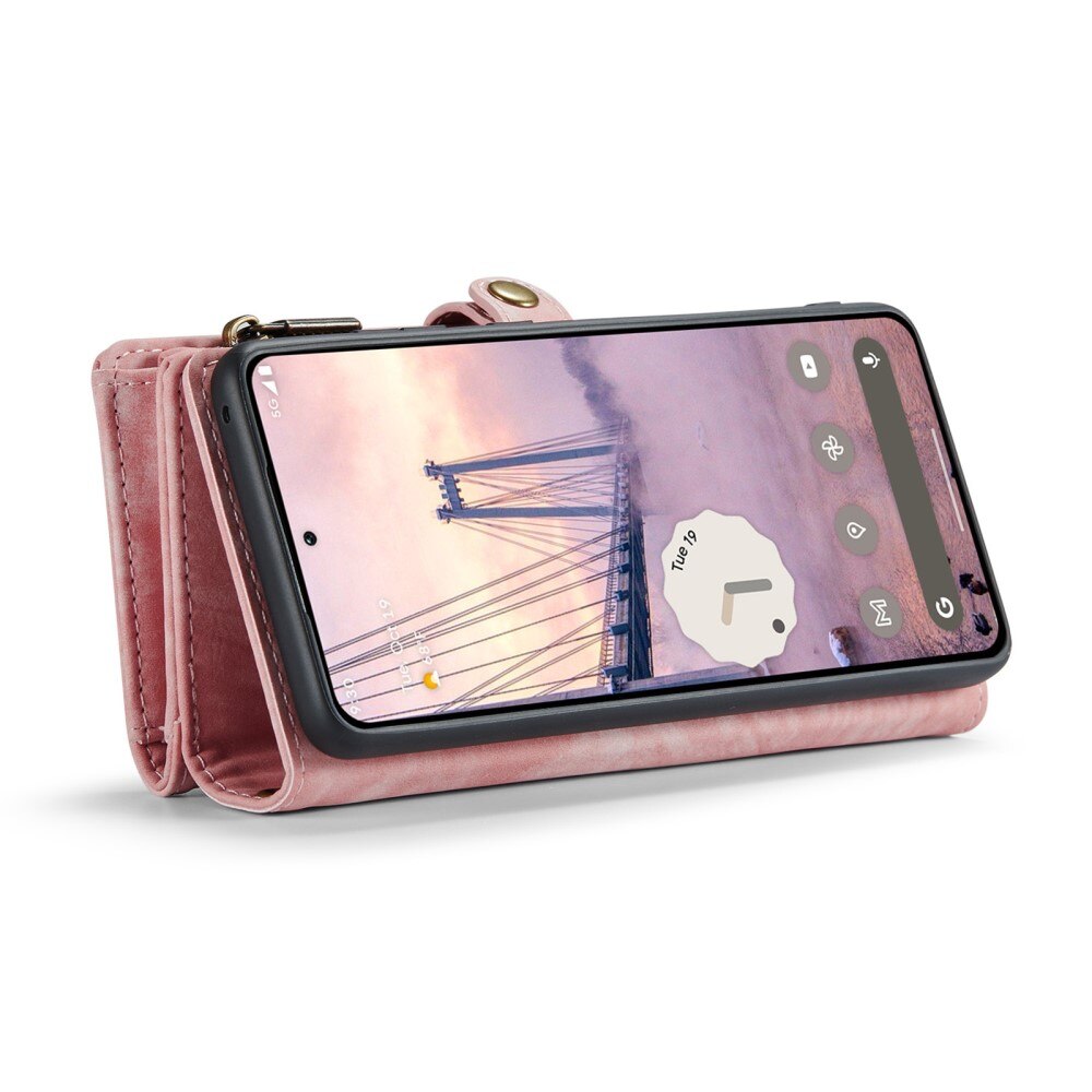 Étui portefeuille multi-cartes Google Pixel 9 Pro XL, Rose