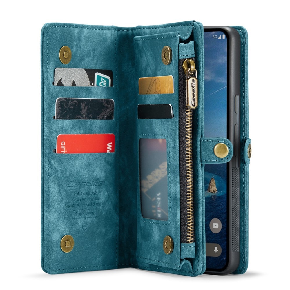 Étui portefeuille multi-cartes Google Pixel 9 Pro XL, Bleu