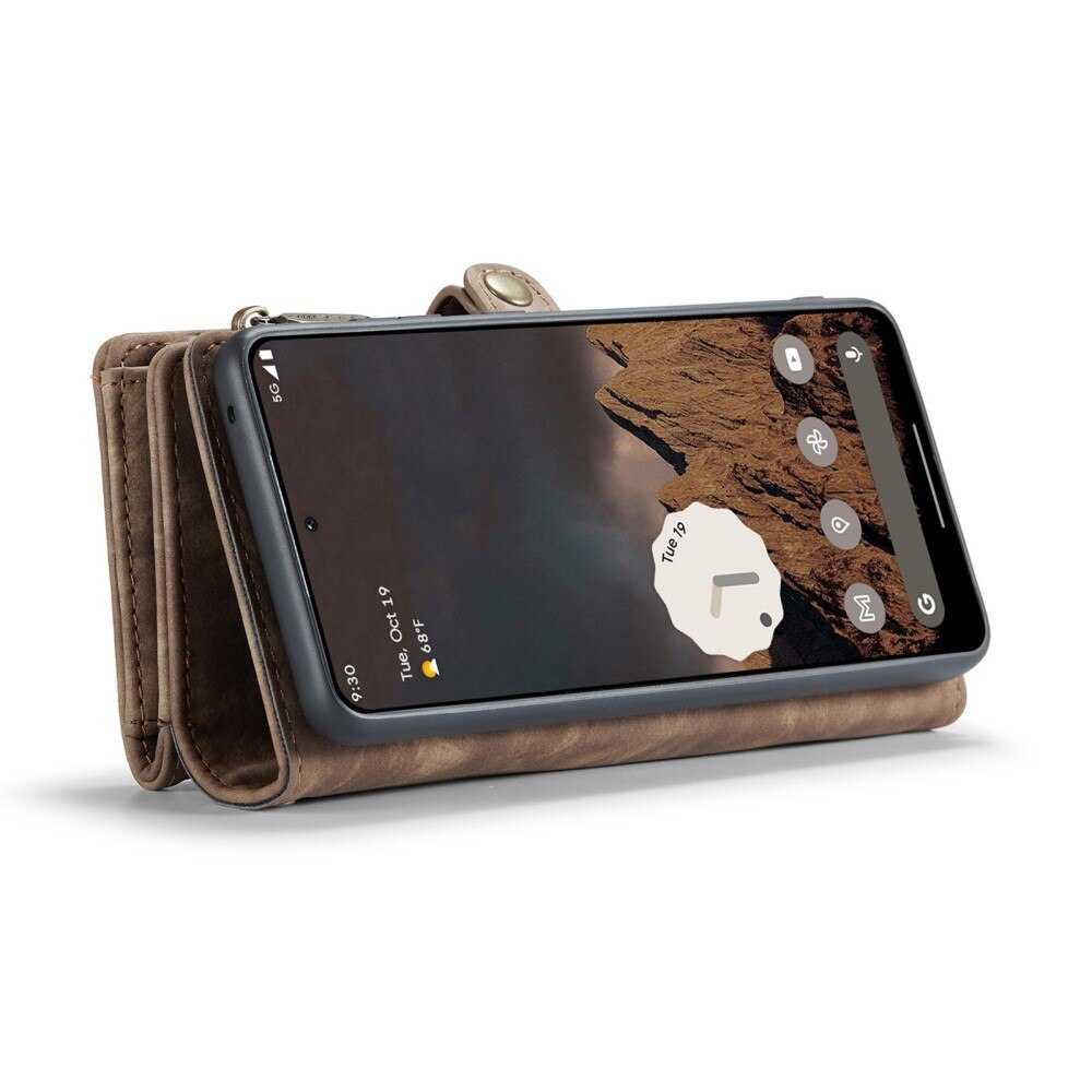 Étui portefeuille multi-cartes Google Pixel 9 Pro XL, Marron