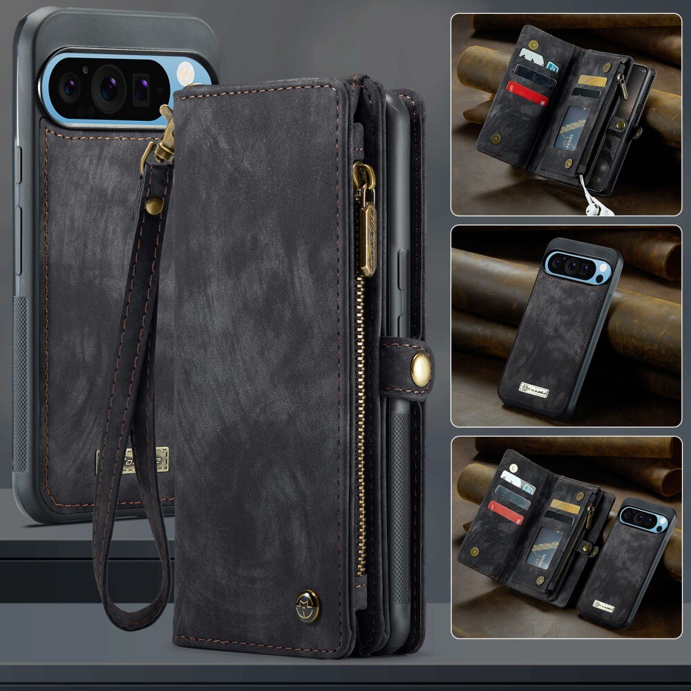 Étui portefeuille multi-cartes Google Pixel 9 Pro XL, Gris