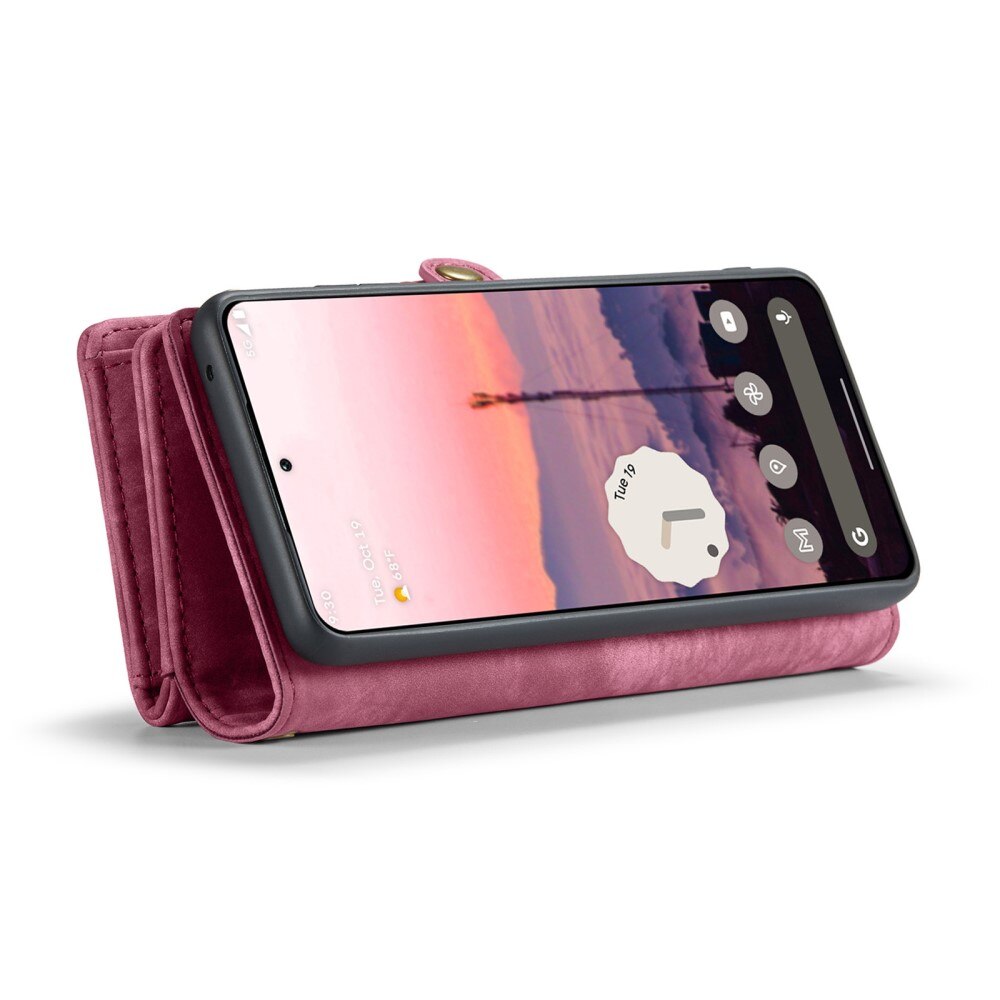 Étui portefeuille multi-cartes Google Pixel 9 Pro XL, Rouge