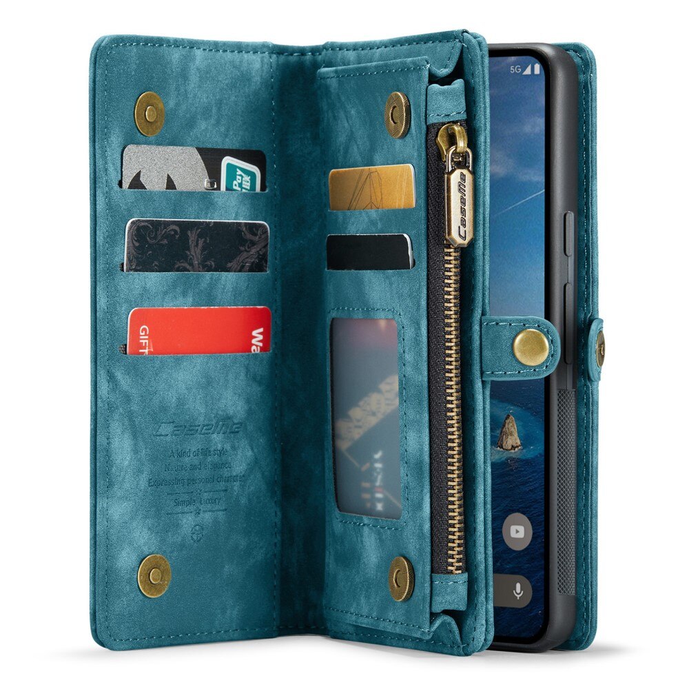 Étui portefeuille multi-cartes Google Pixel 9, Bleu