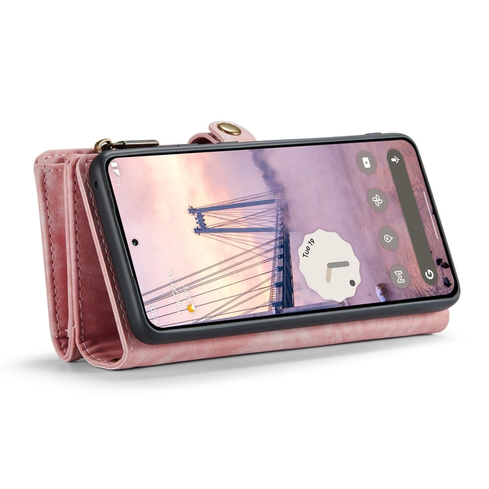 Étui portefeuille multi-cartes Google Pixel 9 Pro, Rose