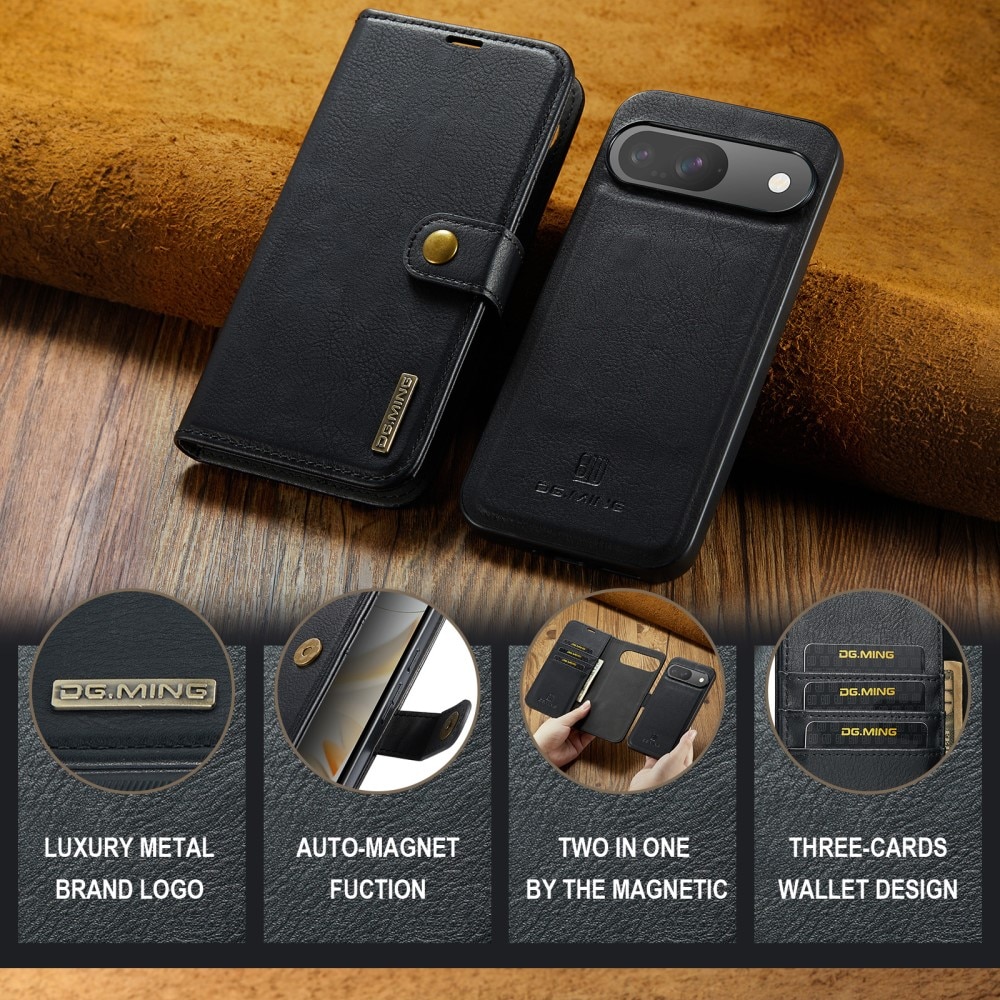 Étui portefeuille Magnet Wallet Google Pixel 9 Pro, Black