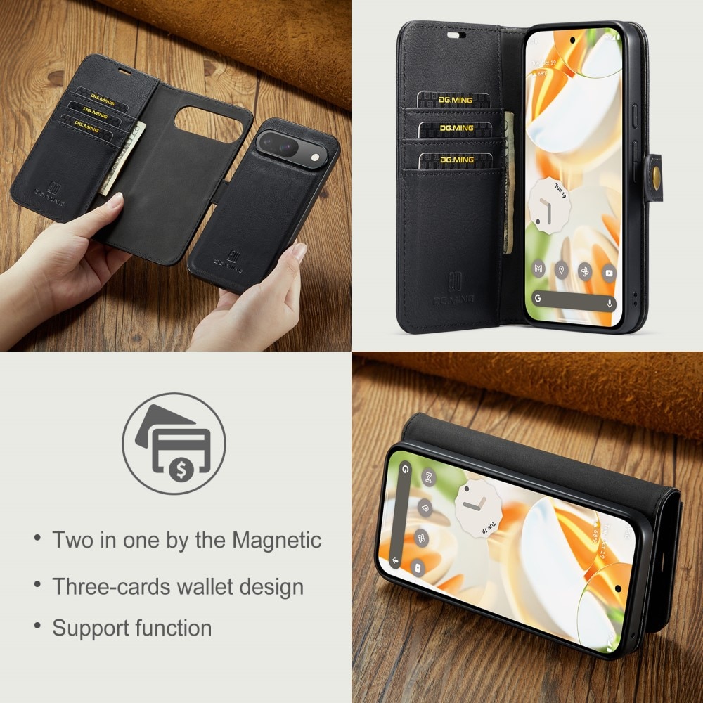 Étui portefeuille Magnet Wallet Google Pixel 9 Pro, Black