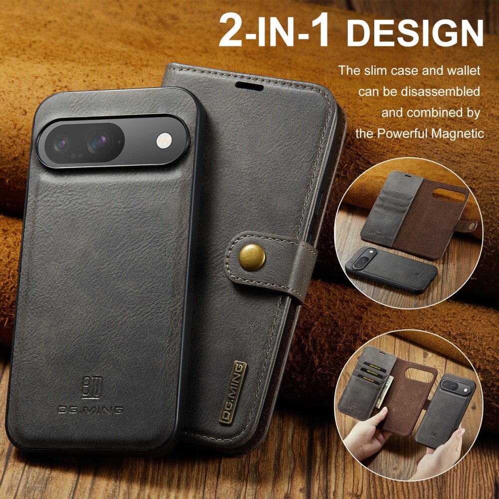 Étui portefeuille Magnet Wallet Google Pixel 9 Pro, Brown