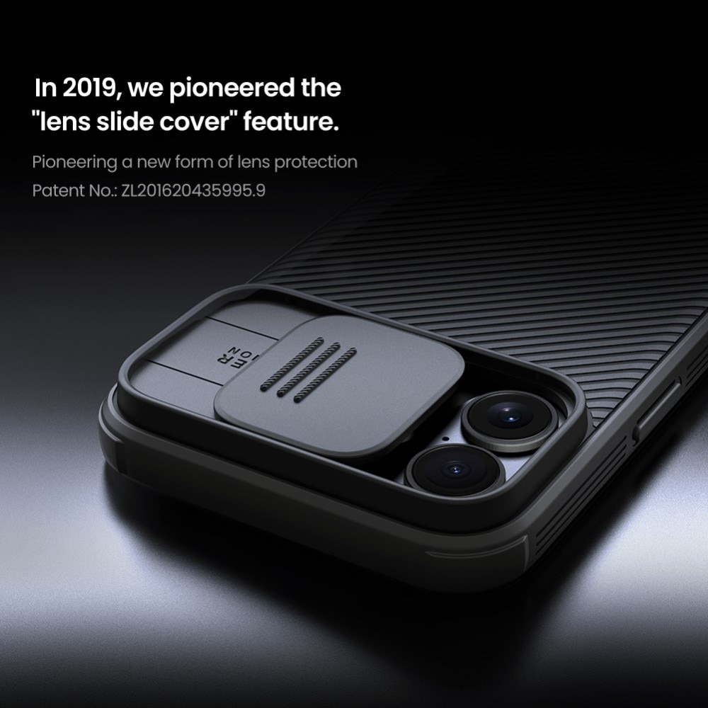 Coque CamShield iPhone 16, Noir