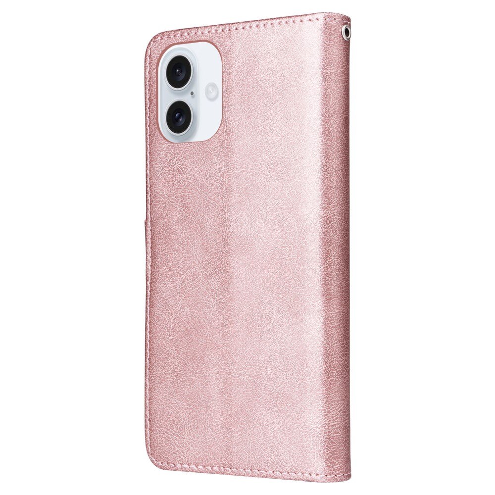 Étui magnétique iPhone 16, rose
