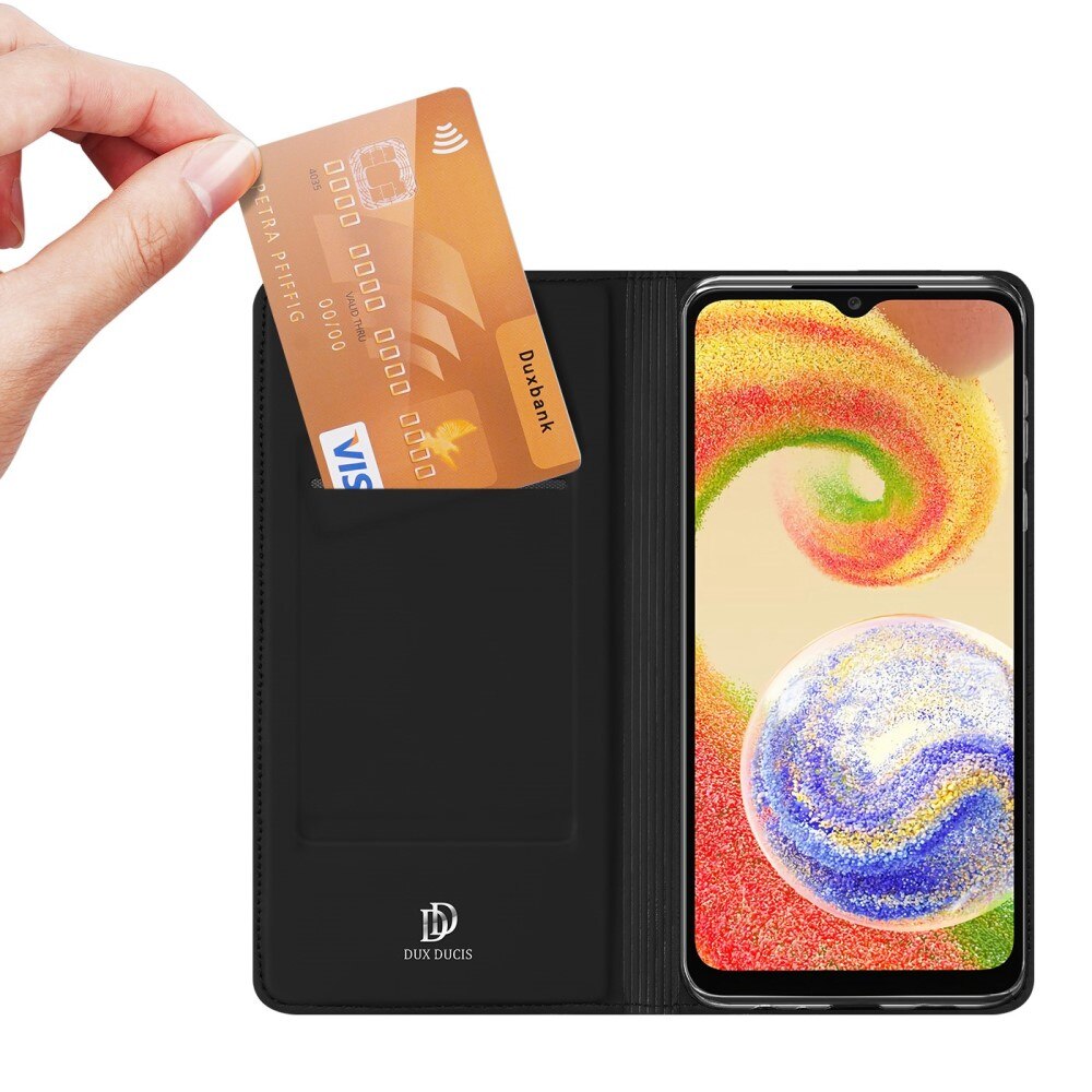 Étui portefeuille Skin Pro Series Samsung Galaxy A04, Noir
