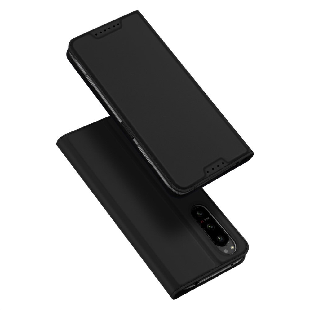 Étui portefeuille Skin Pro Series Sony Xperia 5 IV, Noir