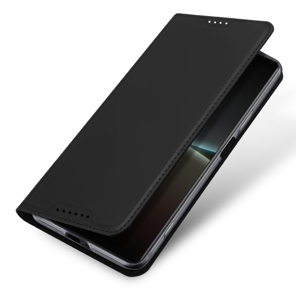 Étui portefeuille Skin Pro Series Sony Xperia 5 IV Black