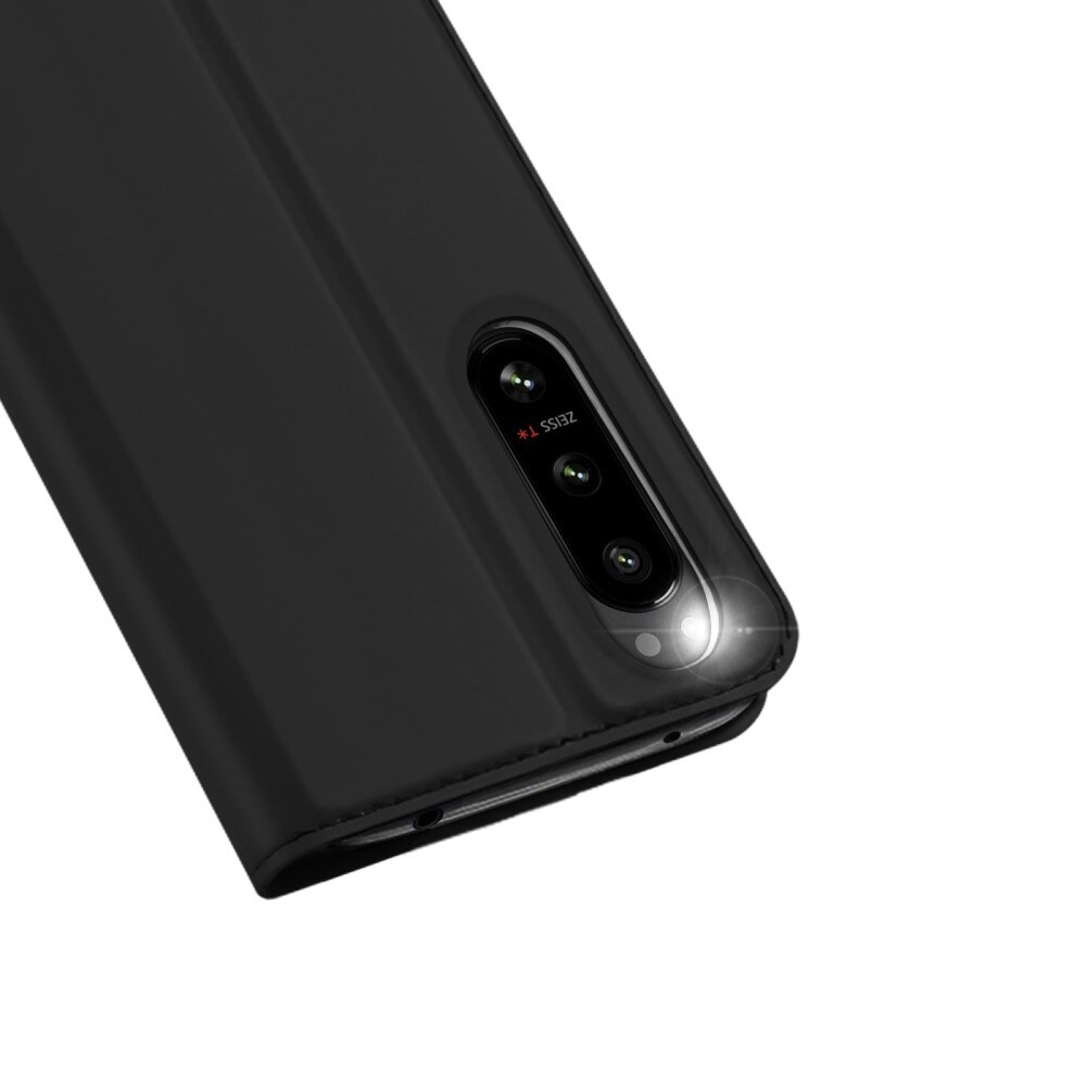 Étui portefeuille Skin Pro Series Sony Xperia 5 IV, Noir