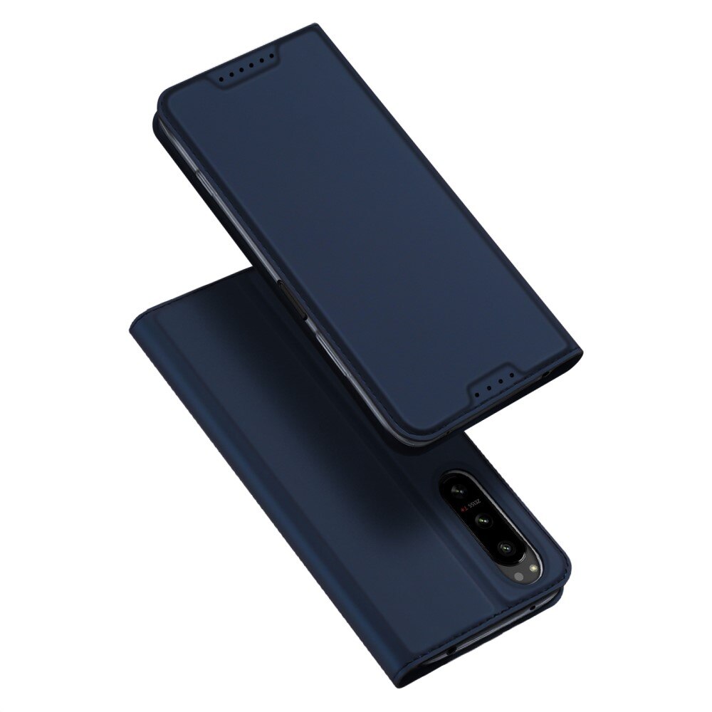 Étui portefeuille Skin Pro Series Sony Xperia 5 IV, Bleu