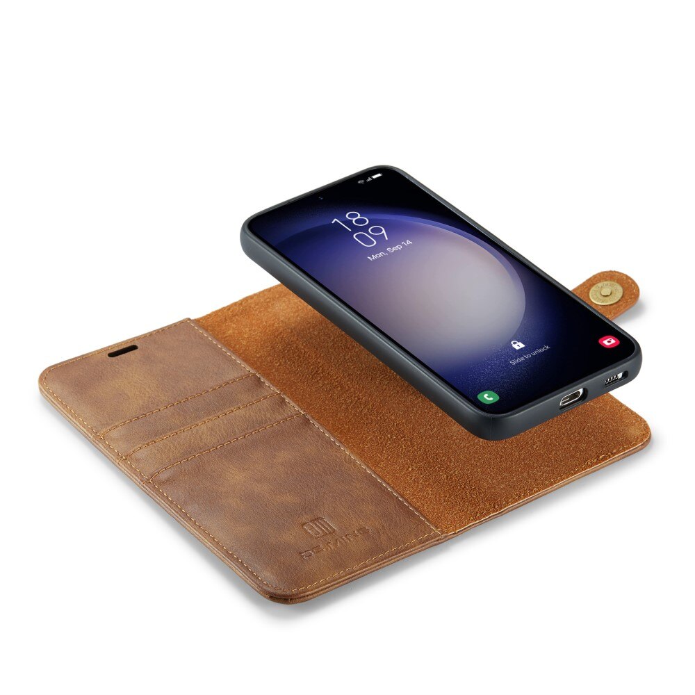 Étui portefeuille Magnet Wallet Samsung Galaxy S24 FE, Cognac