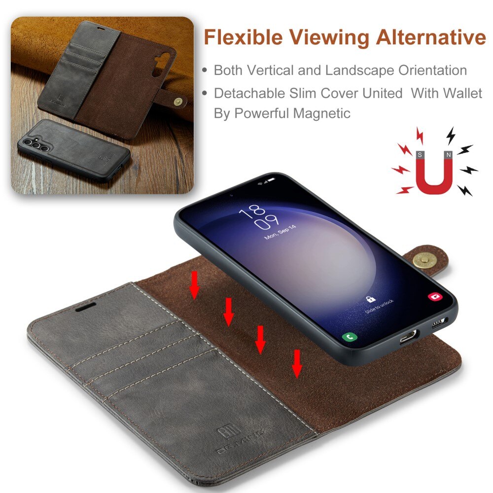 Étui portefeuille Magnet Wallet Samsung Galaxy S24 FE, Brown