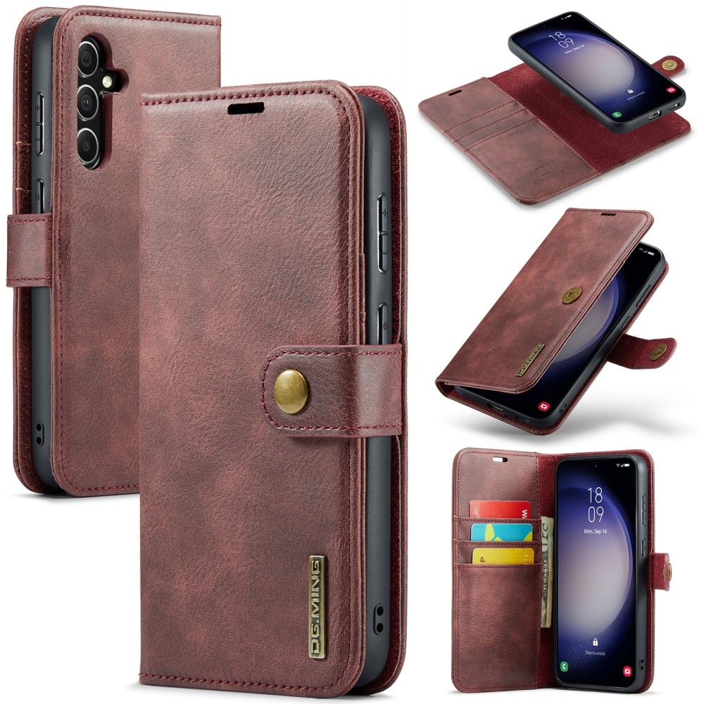 Étui portefeuille Magnet Wallet Samsung Galaxy S24 FE, Red