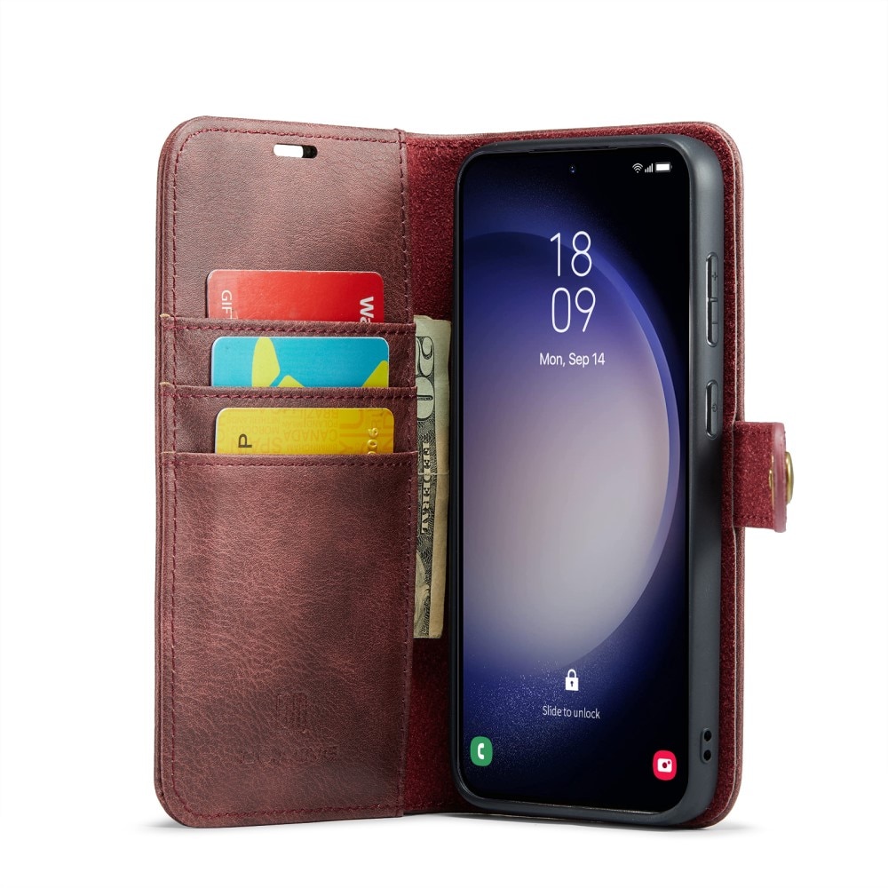 Étui portefeuille Magnet Wallet Samsung Galaxy S24 FE, Red