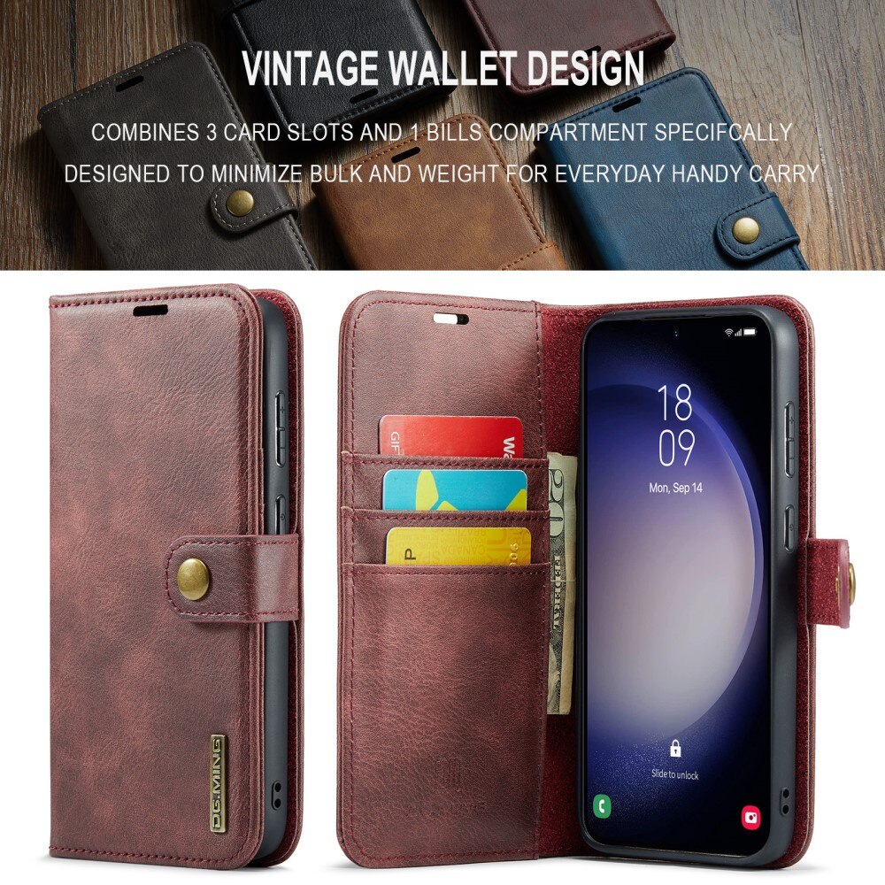 Étui portefeuille Magnet Wallet Samsung Galaxy S24 FE, Red