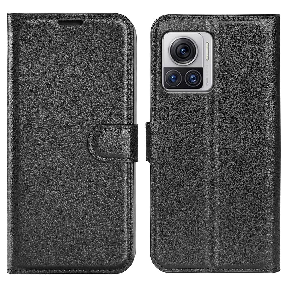 Coque portefeuille Motorola Edge 30 Ultra, Noir