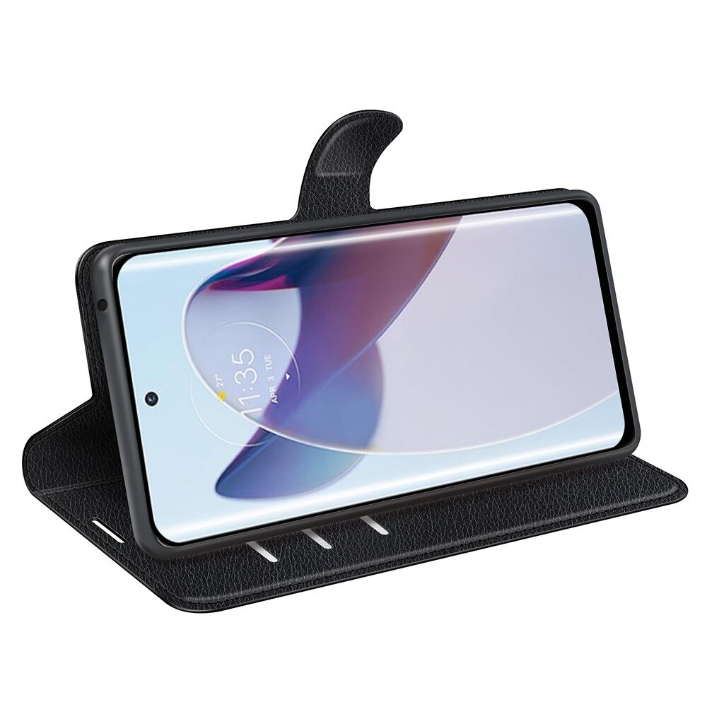 Coque portefeuille Motorola Edge 30 Ultra, Noir