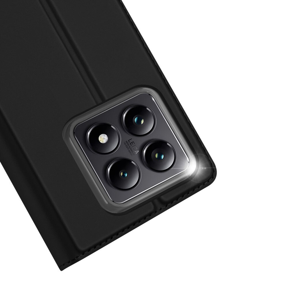Étui portefeuille Skin Pro Series Xiaomi 14T Pro, Noir