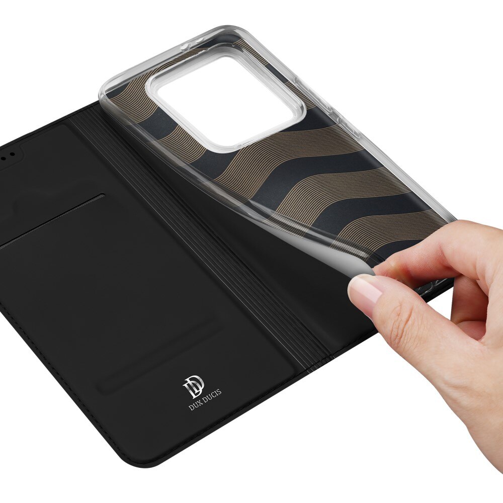 Étui portefeuille Skin Pro Series Xiaomi 14T Pro, Noir