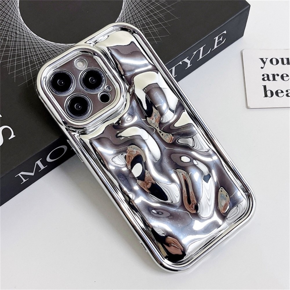 Coque TPU Wavy iPhone 16 Pro Max, argent