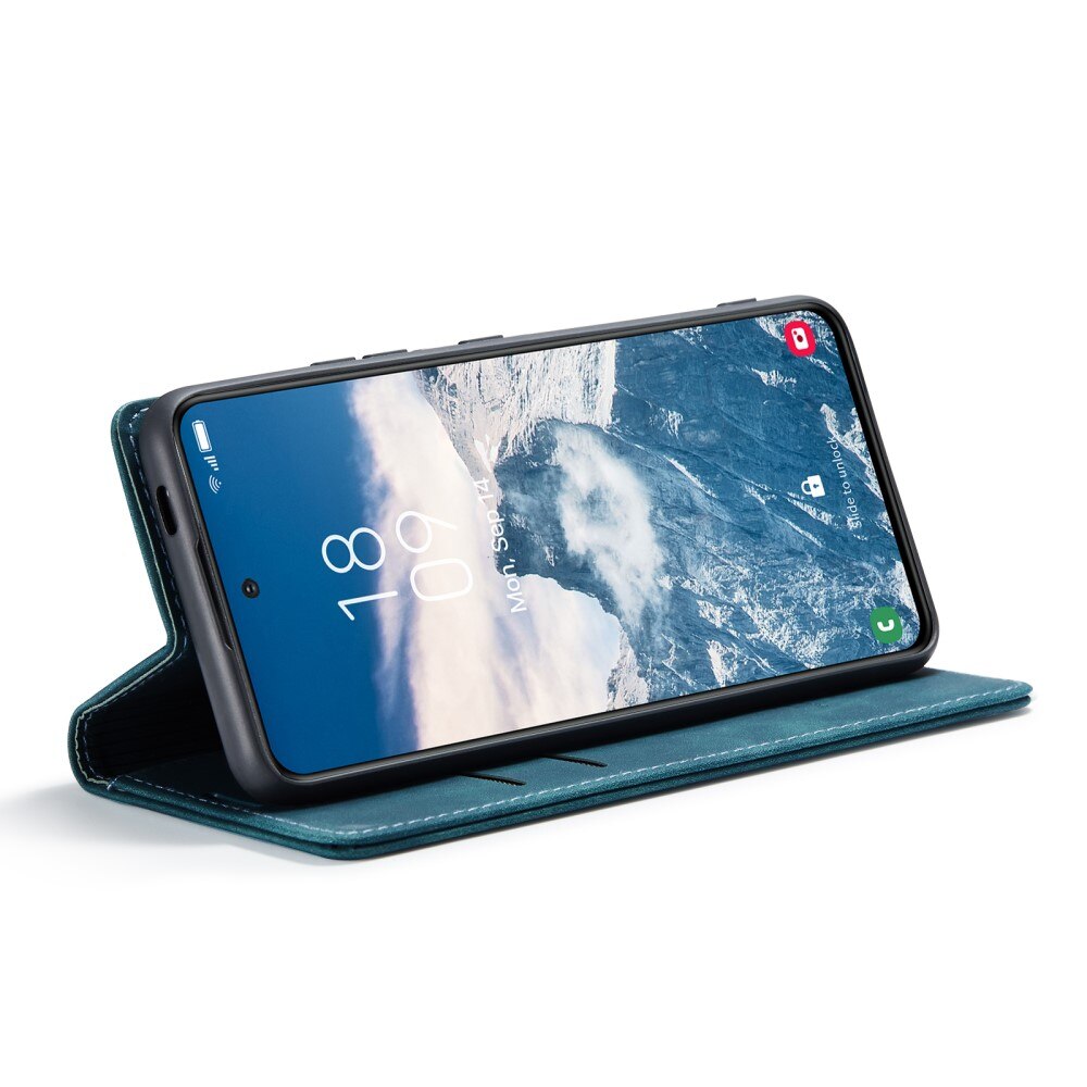 Étui portefeuille mince Samsung Galaxy S24 FE, Bleu