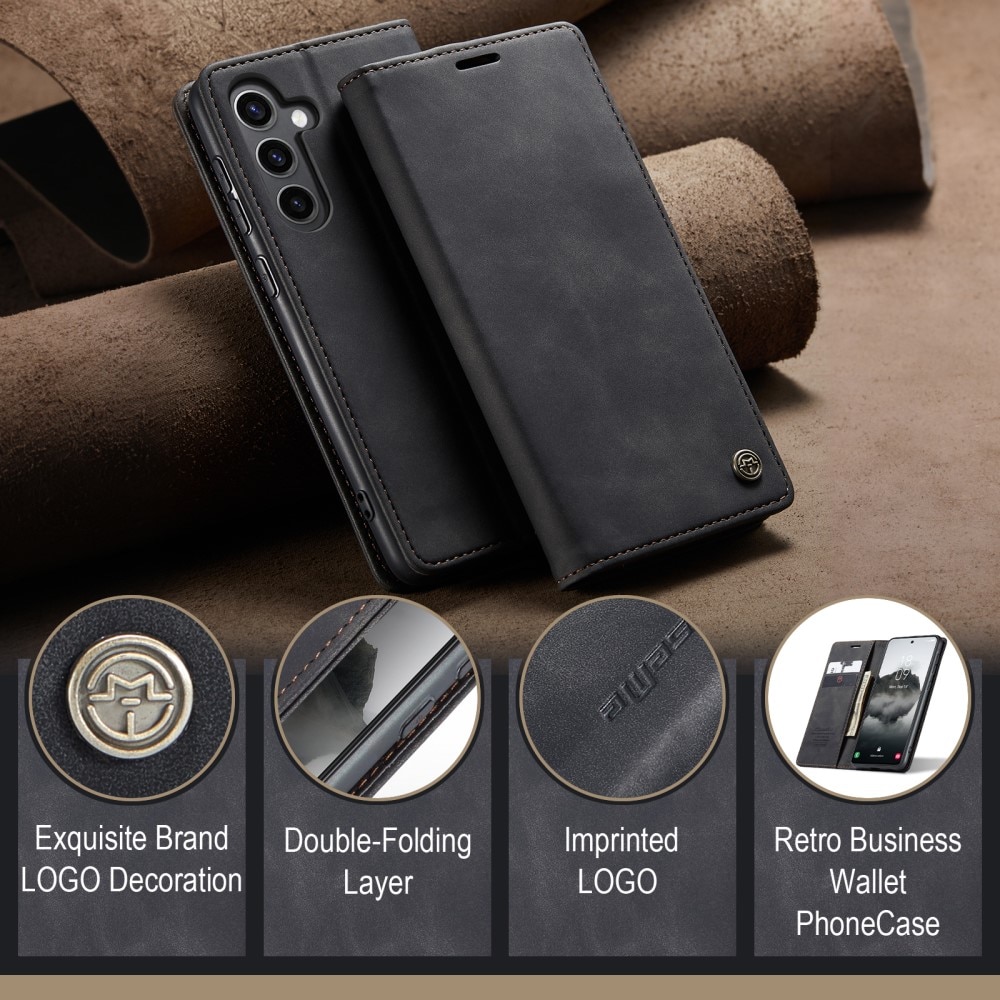 Étui portefeuille mince Samsung Galaxy S24 FE, Noir