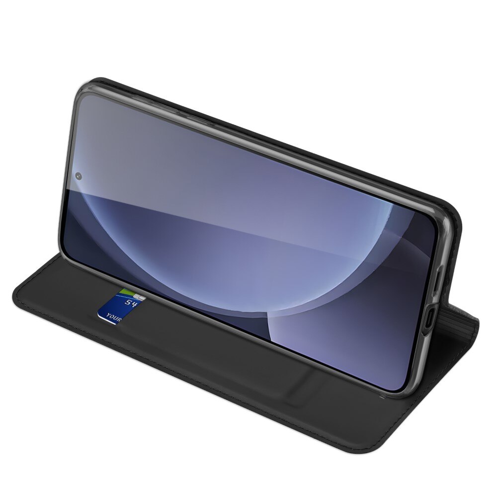 Étui portefeuille Skin Pro Series Samsung Galaxy S25, Noir