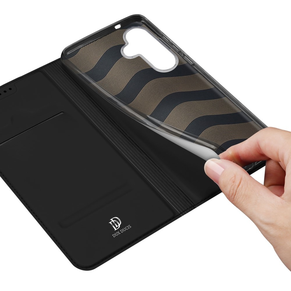 Étui portefeuille Skin Pro Series Samsung Galaxy S25, Noir