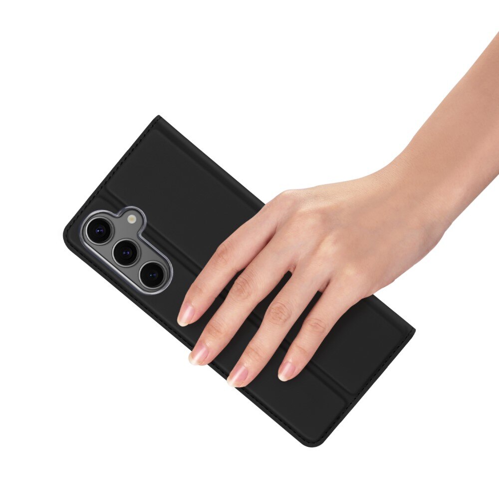Étui portefeuille Skin Pro Series Samsung Galaxy S25, Noir