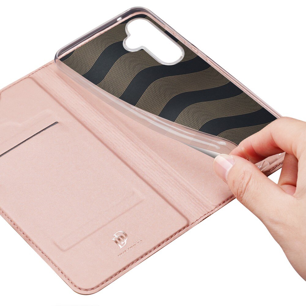 Étui portefeuille Skin Pro Series Samsung Galaxy S25, Or rose