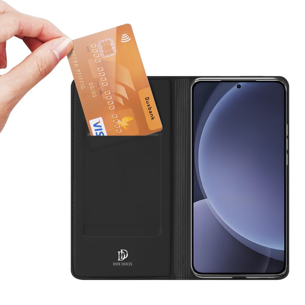 Étui portefeuille Skin Pro Series Samsung Galaxy S25 Plus, Noir