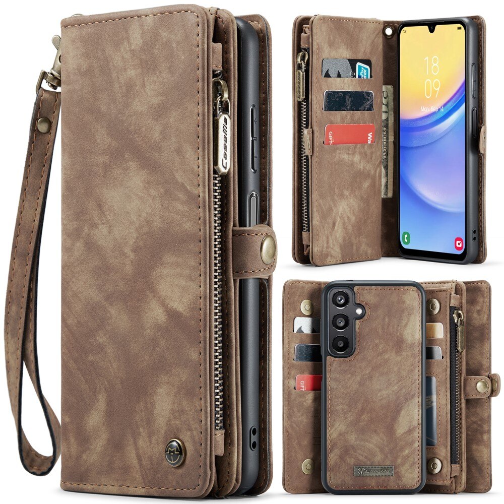 Étui portefeuille multi-cartes Samsung Galaxy A16, Marron