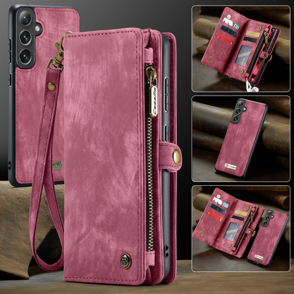Étui portefeuille multi-cartes Samsung Galaxy S24 FE, Rouge