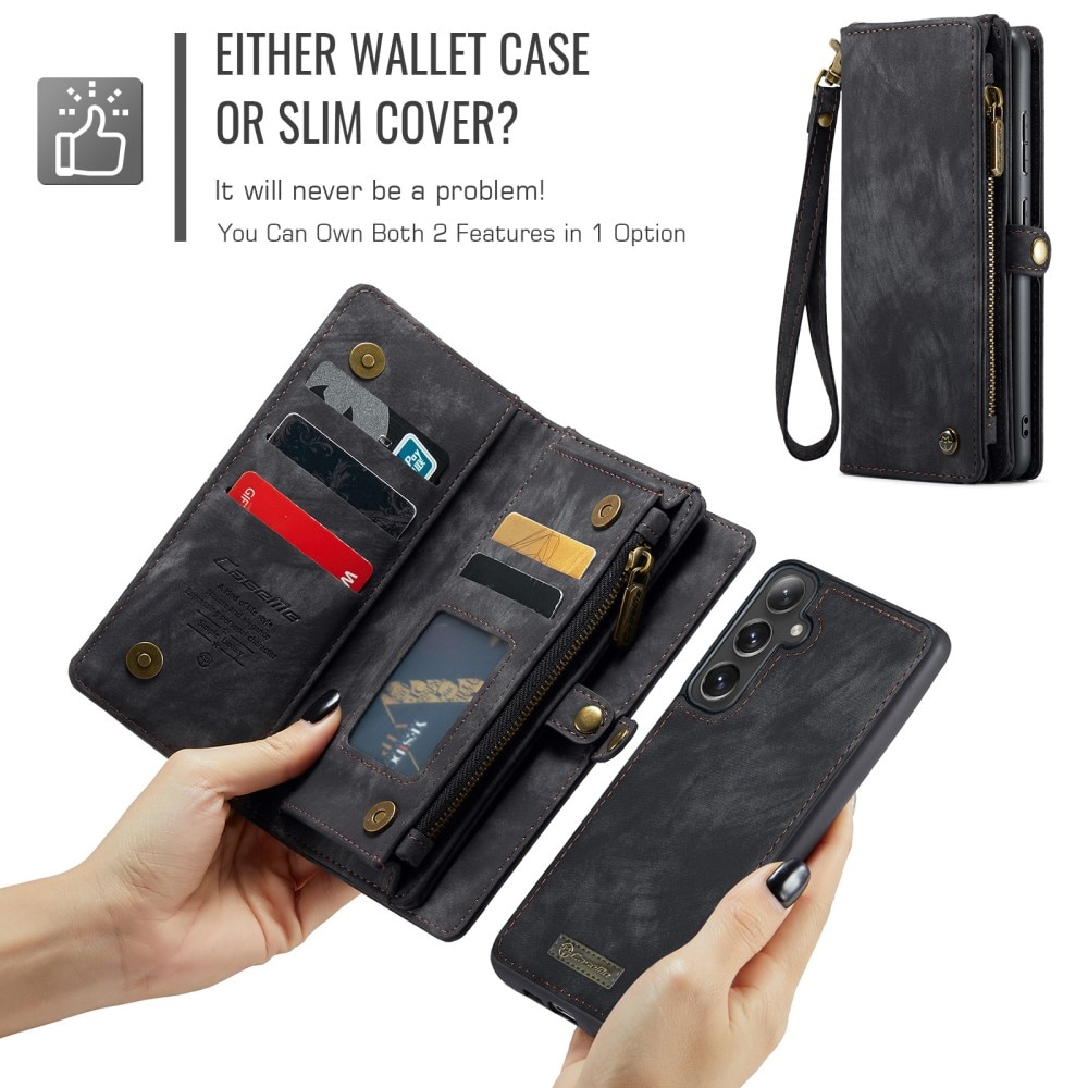 Étui portefeuille multi-cartes Samsung Galaxy S24 FE, Gris