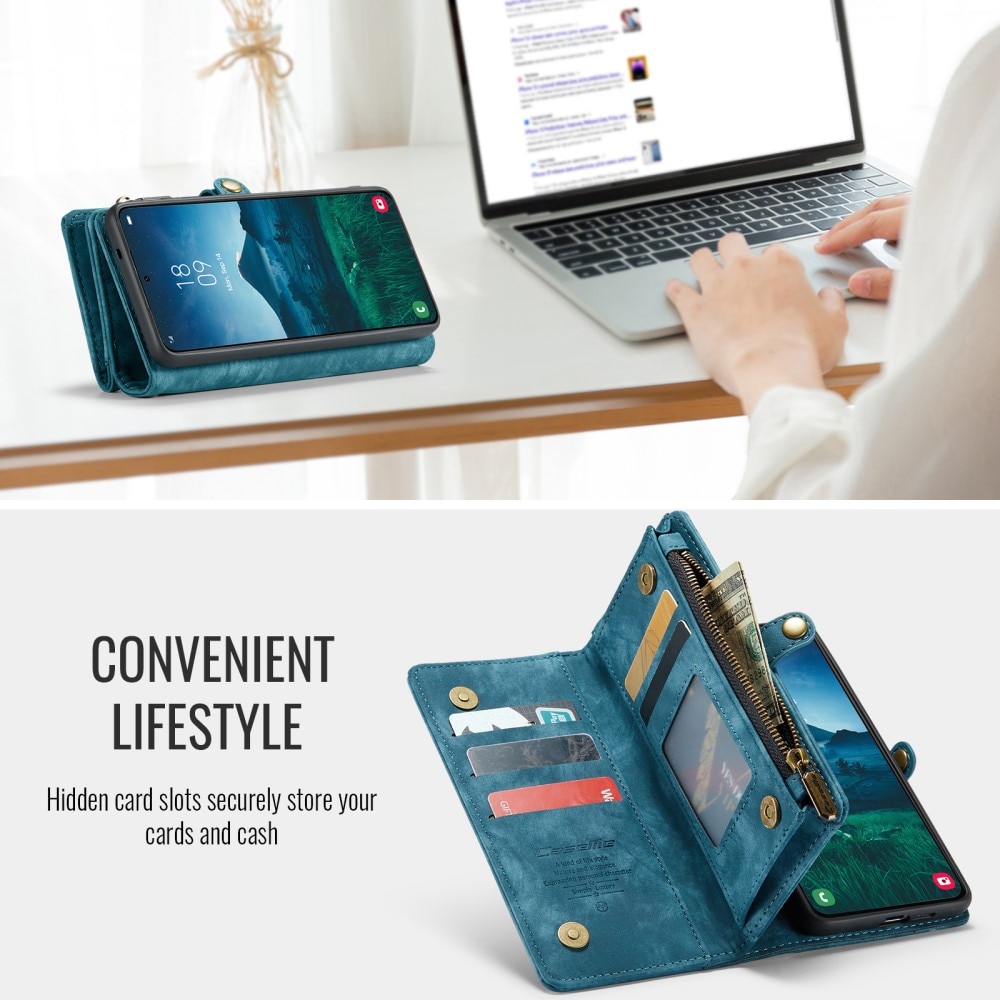 Étui portefeuille multi-cartes Samsung Galaxy S24 FE, Bleu